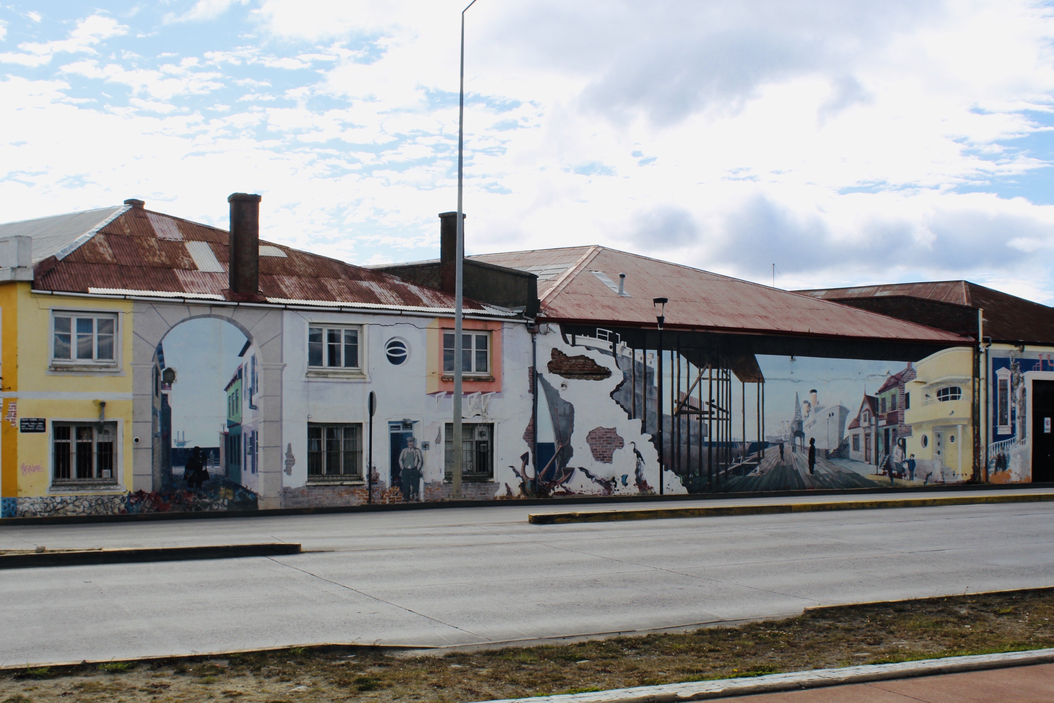 Street art in Punta Arenas,Chile, Feb 28,2020